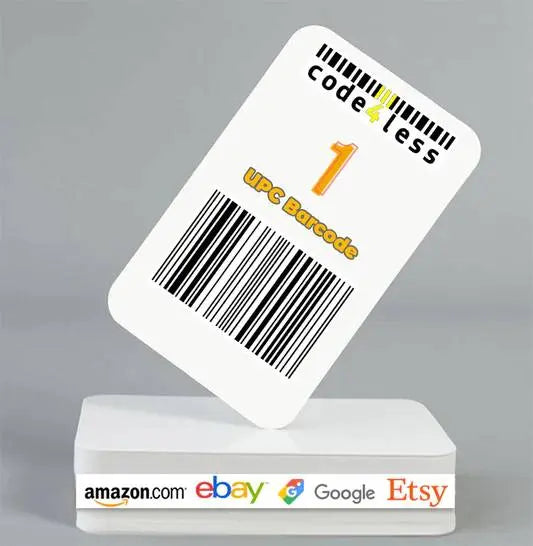 1 UPC EAN Barcode for Amazon eBay Etsy Walmart Shopify | Code for Less