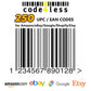 250 UPC EAN Barcodes | Certified Barcode Number for Amazon eBay | Code for Less